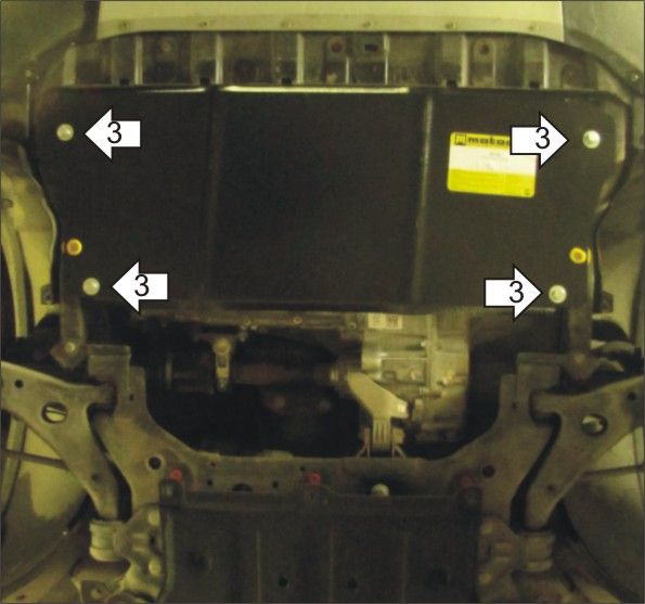 Защита Мотодор для двигателя и КПП Ford Kuga II 2013-2026. Артикул 60706