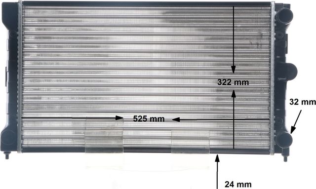 Радиатор охлаждения двигателя Mahle Behr для Volkswagen Passat B3 1988-1997. Артикул CR 1532 000S