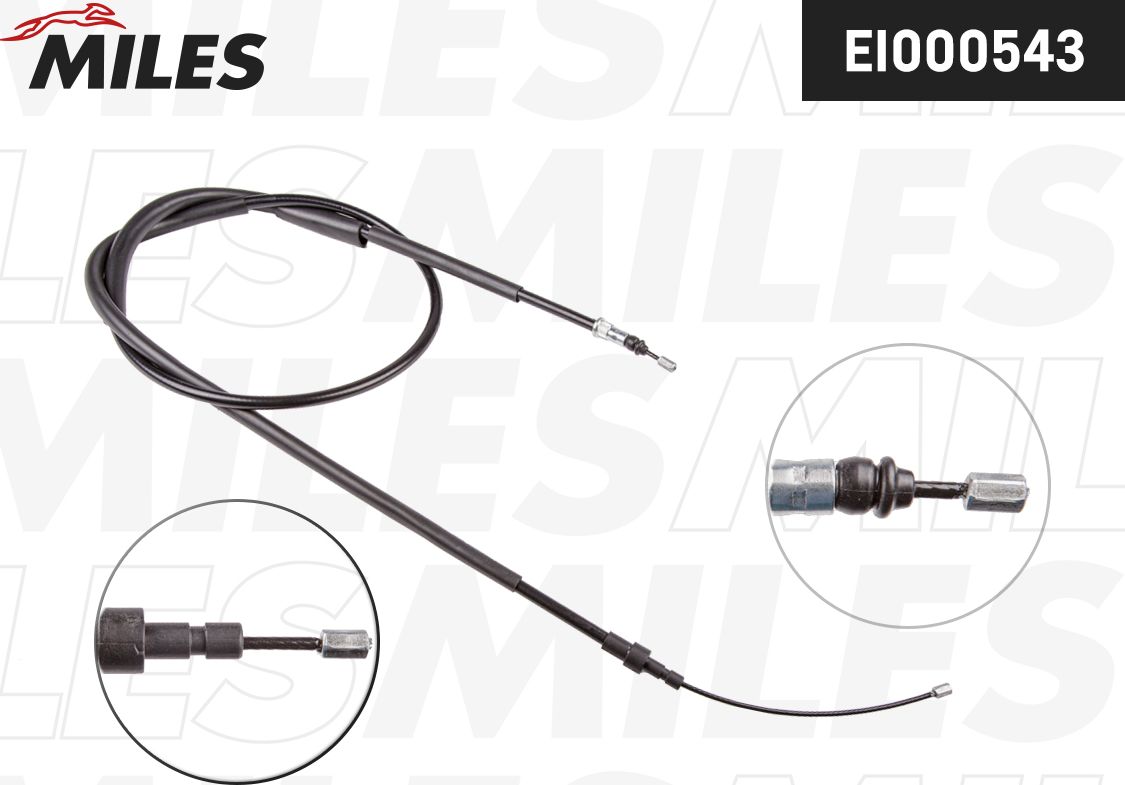 Трос ручника (тросик ручного тормоза) Miles. Артикул EI000543