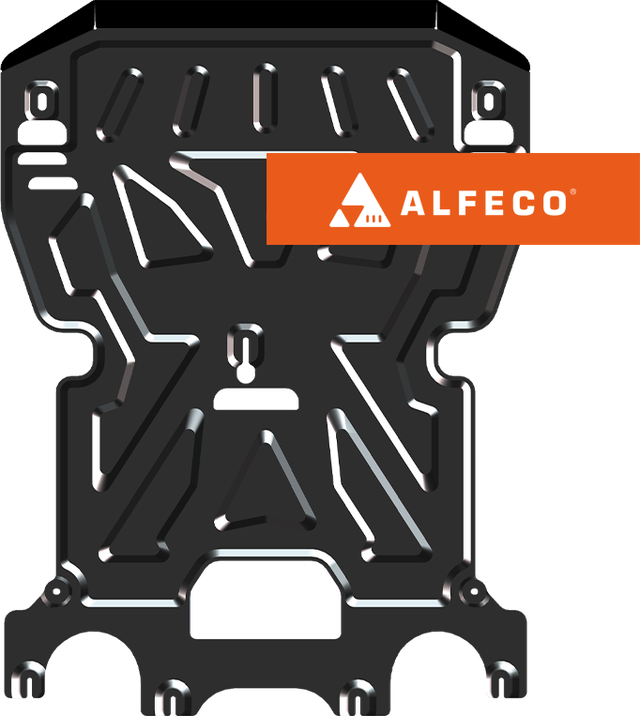 Защита Alfeco для картера и КПП Porsche Macan 2014-2026. Артикул ALF.50.04