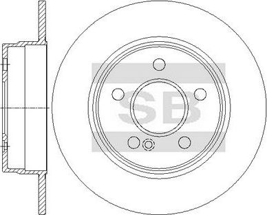 Тормозной диск Sangsin Hi-Q. Артикул SD5426