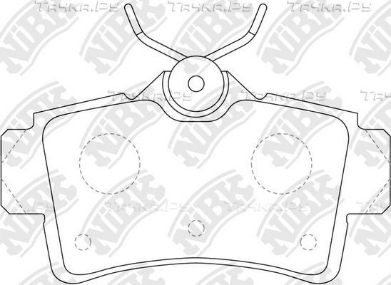 Тормозные колодки NiBK. Артикул PN0062