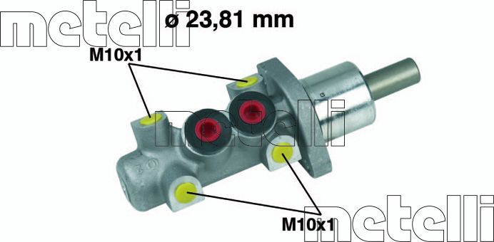 Тормозной цилиндр главный Metelli для Audi 80 V (B4) 1991-1996. Артикул 05-0247