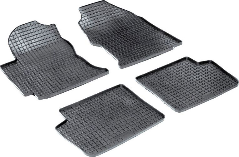 Коврики резиновые Seintex с узором сетка для салона Toyota Corolla E120 2001-2007. Артикул 00233