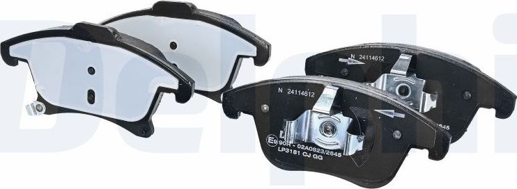 Тормозные колодки Delphi (Low-Metallic). Артикул LP3181
