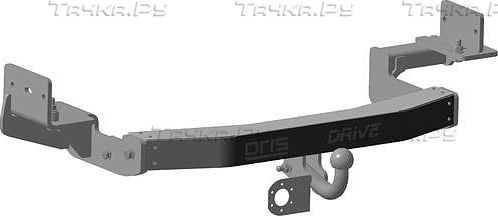 Фаркоп Oris (ранее Bosal) для Mitsubishi Pajero Sport II 2008-2016 с нержавеющей накладкой и светящейся надписью. Артикул 4167-AOD