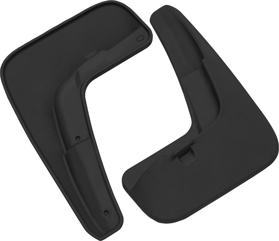 Брызговики Rezkon резиновые задняя пара для Mitsubishi Outlander III 2012-2022. Артикул 6024015190