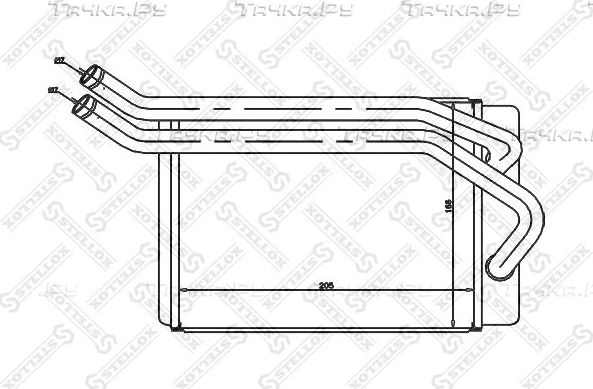Радиатор отопителя (печки) Stellox. Артикул 10-35131-SX