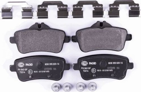 Тормозные колодки Hella. Артикул 8DB 355 020-161