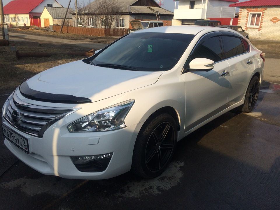 Дефлектор SIM для капота Nissan Teana L33 2013-2026. Артикул SNITEA1312