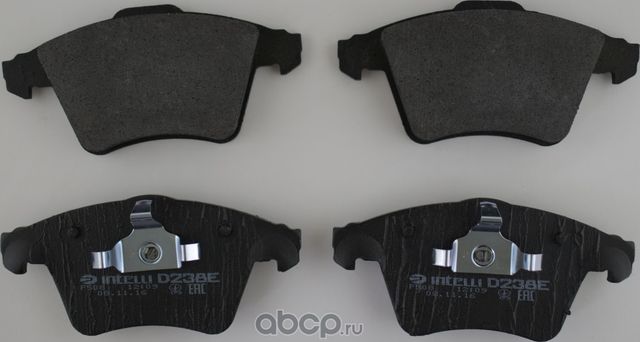 Колодки дискового тормоза передние для автомобилей (Intelli). Артикул D238E