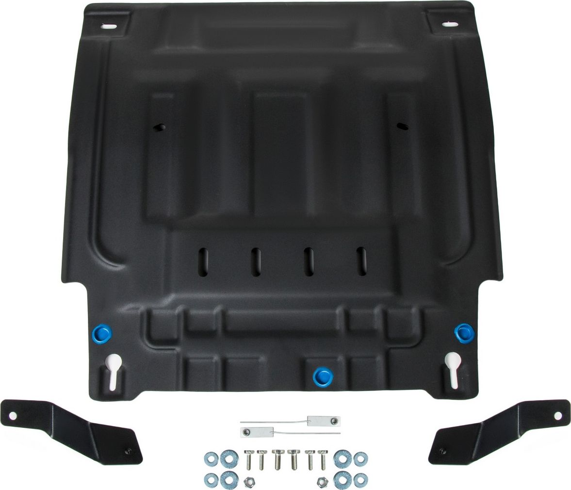 Защита Rival для картера и КПП Hyundai Creta II FWD 2021-2026. Артикул 111.2392.1