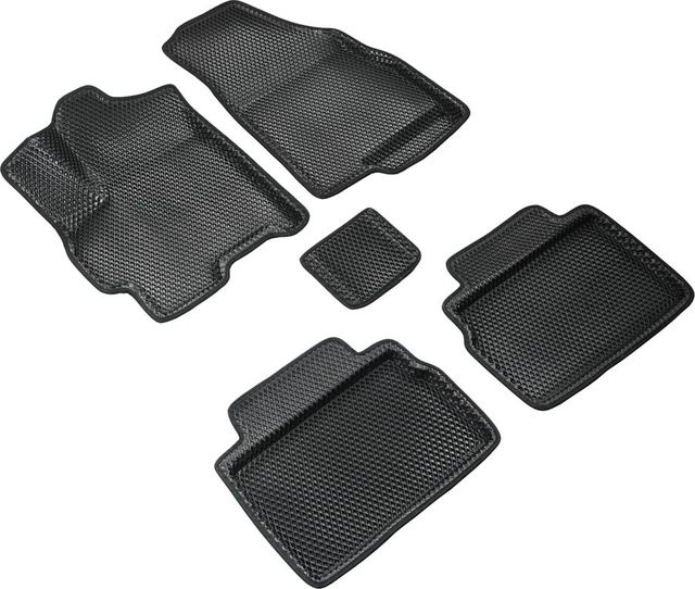 Коврики Seintex 3D EVA ромб для салона Chery Tiggo 4 Pro 2020-2026 ЧЕРНЫЕ. Артикул 317072