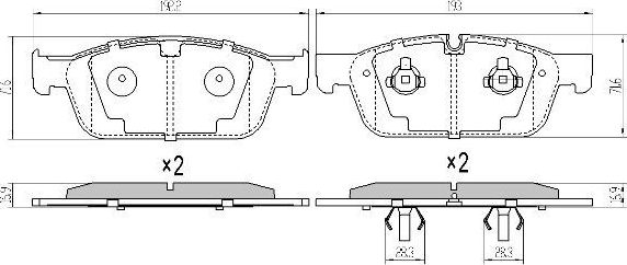 Тормозные колодки Fremax. Артикул FBP-1891