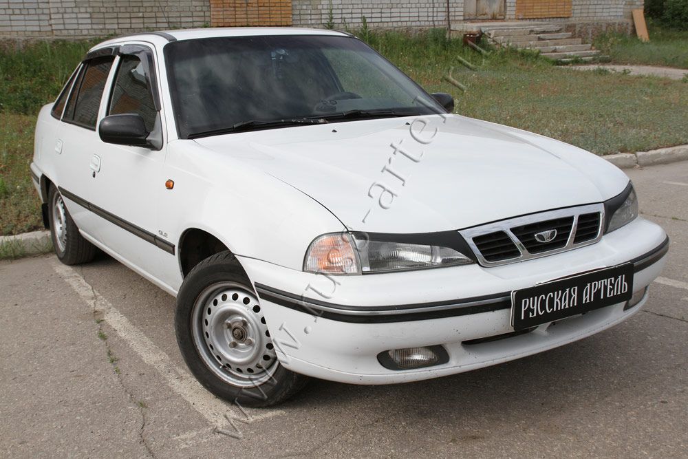Накладки Русская Артель на передние фары (реснички) для Daewoo Nexia I 1994-2008. Артикул REDN-013300