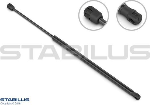 Амортизатор (упор) багажника Stabilus Lift-O-Mat®. Артикул 018306