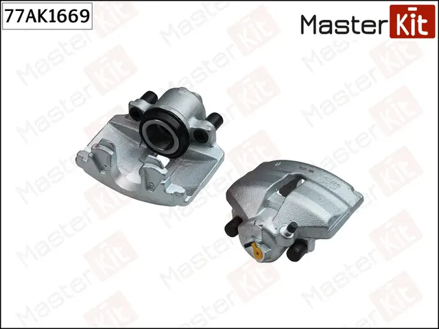 77AK1669 Тормозной суппорт перед. прав. Audi A1 (8X1  8XK) 2010 - 2018  Skoda FABIA II (542) 2006 - (Master KIT). Артикул 77ak1669