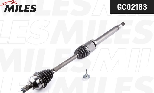 Полуось (привод в сборе, приводной вал) Miles передняя правая для Ford Focus II 2004-2012. Артикул GC02183