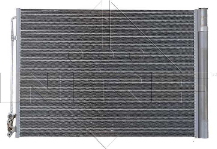 Радиатор кондиционера (конденсатор) NRF (алюминий). Артикул 350033