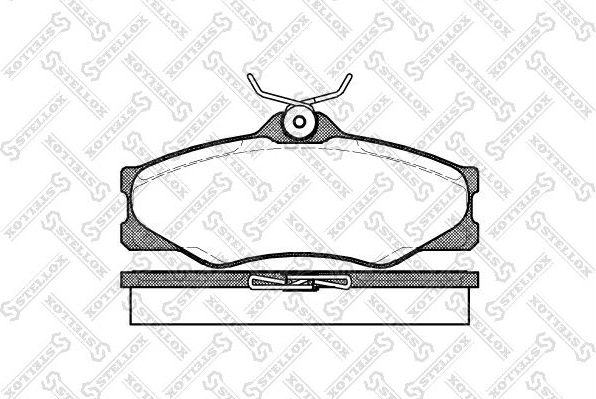 Тормозные колодки Stellox. Артикул 234 000B-SX