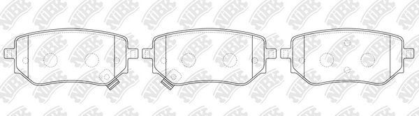 Тормозные колодки NiBK. Артикул PN0761