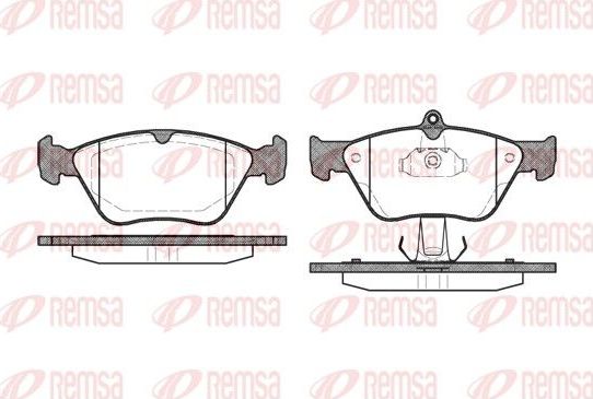Тормозные колодки Remsa. Артикул 0468.00