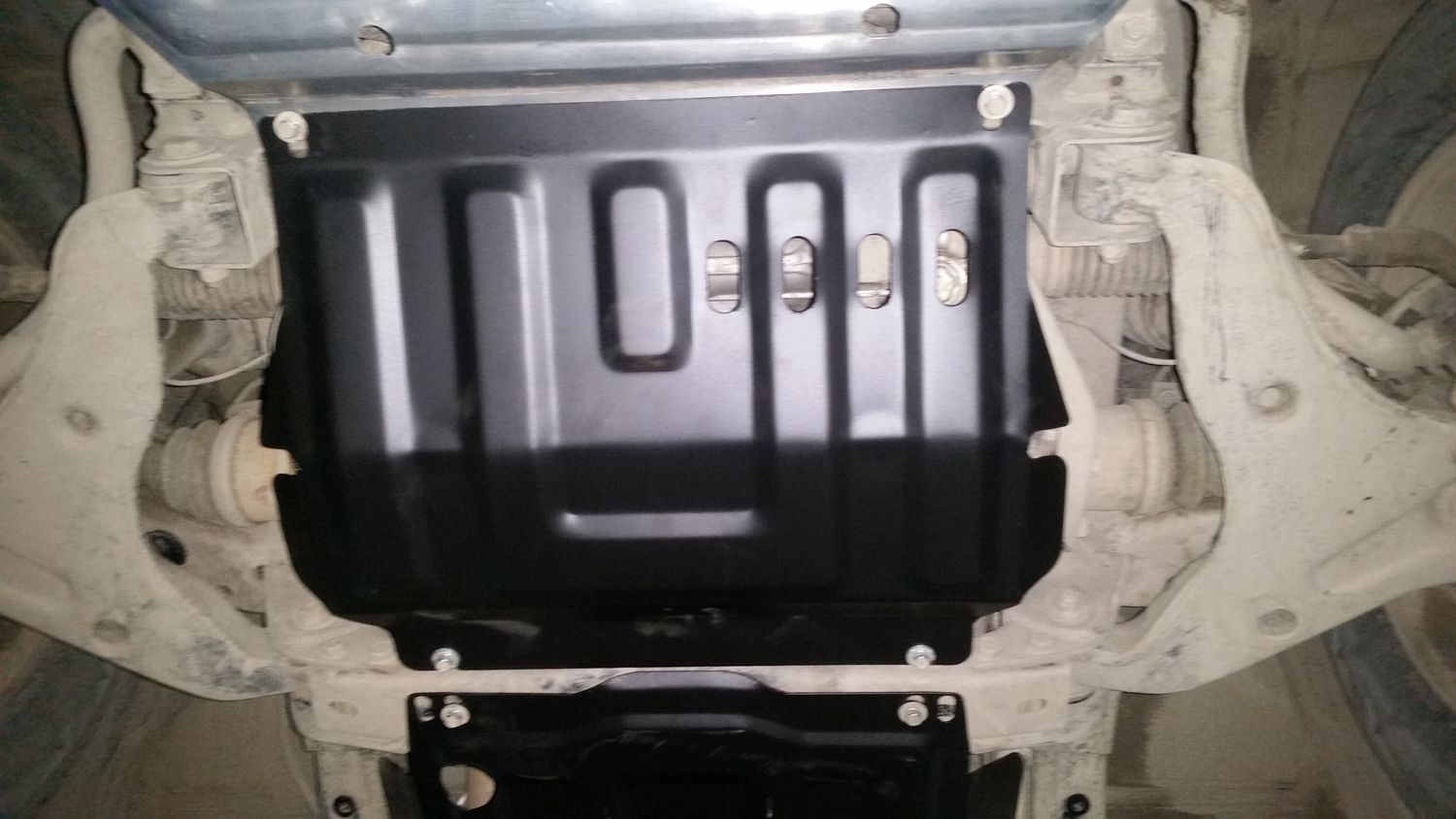 Защита Alfeco для картера (часть 2) Mitsubishi Pajero Sport II 2008-2015. Артикул ALF.14.08.2 st