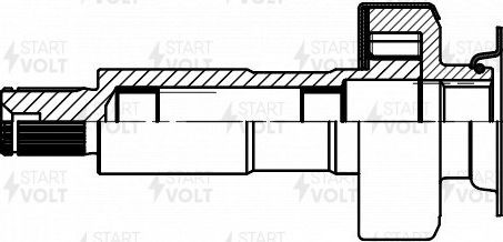Бендикс стартера StartVOLT для Toyota Camry 50 (V50, XV50) 2011-2017. Артикул VCS 1909
