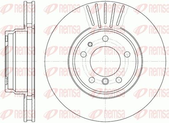 Тормозной диск Remsa. Артикул 6509.10