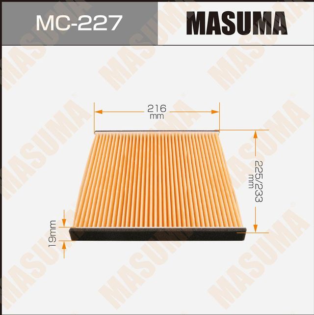 Салонный фильтр Masuma для Toyota Verossa 2000-2003. Артикул MC-227