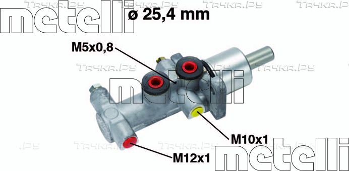 Тормозной цилиндр главный Metelli для Opel Vivaro A 2001-2014. Артикул 05-0554