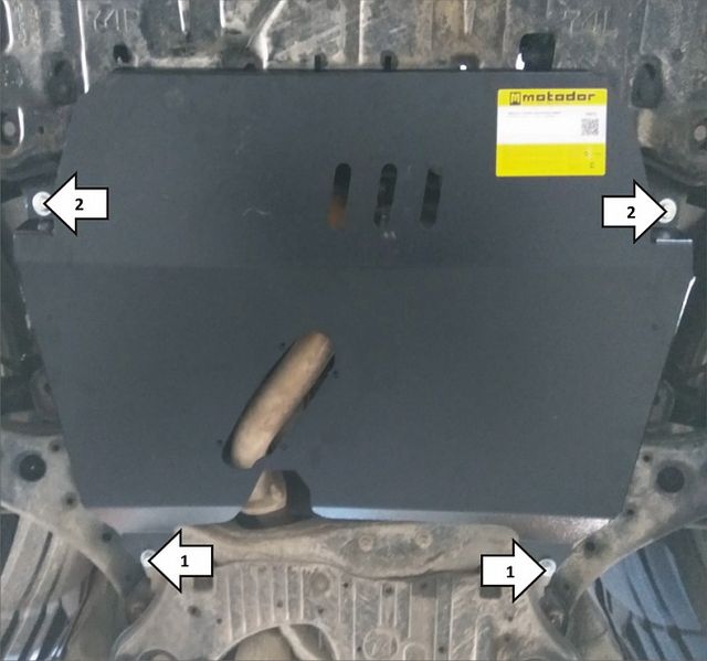 Защита Мотодор для картера и КПП Lexus RX 350, 300, 200t IV 2015-2022. Артикул 15012