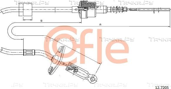 Трос сцепления Cofle для Fiat Palio I 1996-2004. Артикул 92.12.7205