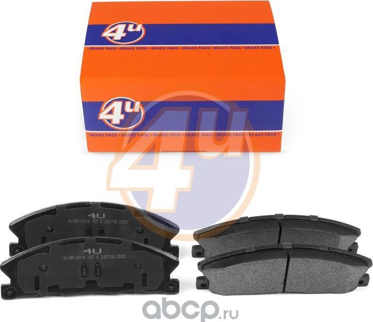 КОЛОДКИ ПЕР FORD EXPLORER (U5_) MKS TAURUS MKT (4U). Артикул 4UBP0314
