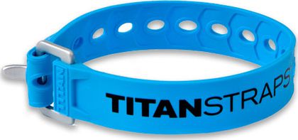 Ремень крепёжный TitanStraps Super Straps L = 36 см (Dmax = 9,5 см, Dmin = 3,2 см) Голубой . Артикул TS-0914-FB