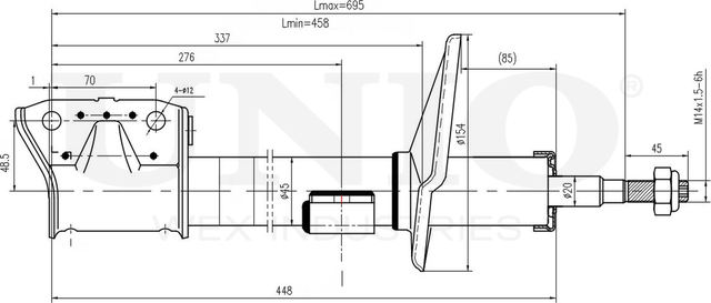 Амортизатор подвески (Unio). Артикул SAB-10656