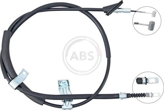 Трос ручника (тросик ручного тормоза) ABS. Артикул K14131