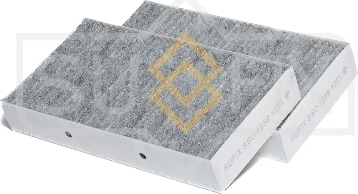 Фильтр салонный угольный (комплект 2шт) MERCEDES-BENZ GL-CLASS (X166) 2012-2015 (Sufix). Артикул SSC1239