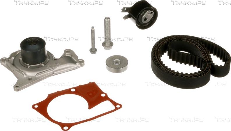 Помпа (водяной насос) с комплектом ремня ГРМ Gates PowerGrip® для Renault Megane IV 2010-2026. Артикул KP35675XS