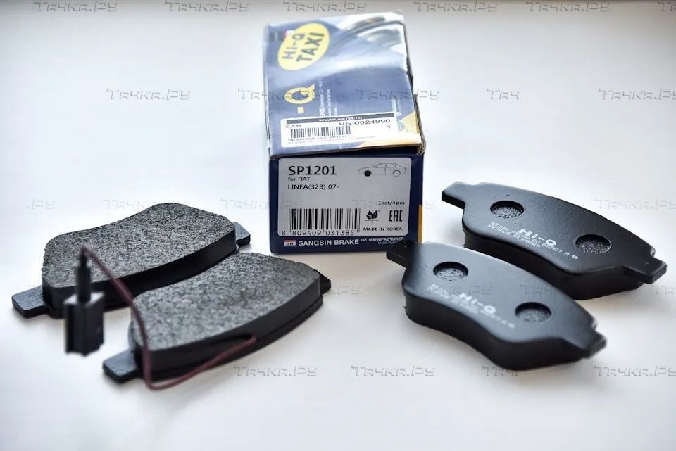 Тормозные колодки Sangsin Hi-Q передние для Fiat Albea 1998-2009. Артикул SP1201