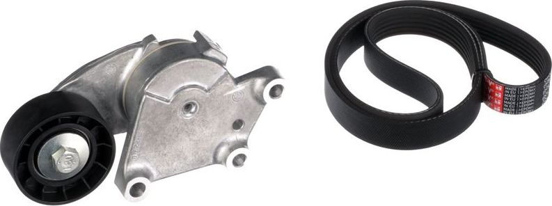 Приводной ремень поликлиновой с роликами (комплект) Gates Micro-V®. Артикул K026PK975