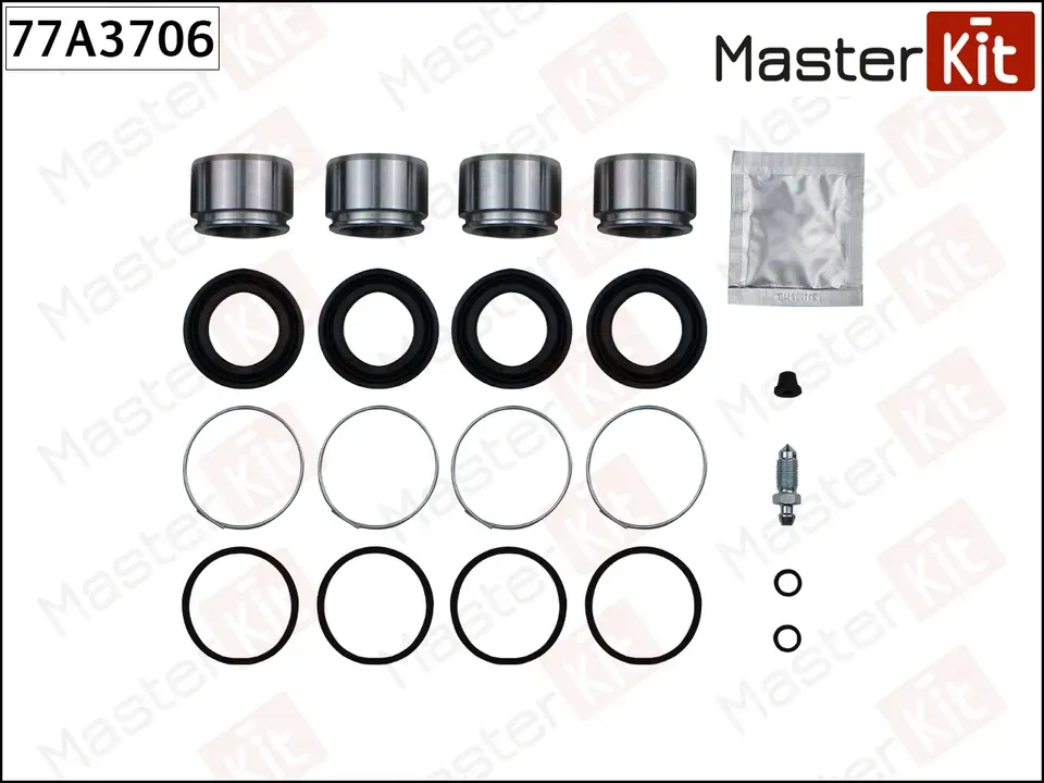 77A3706 Ремкомплект тормозного суппорта + поршень Toyota FJ CRUISER (GSJ1_) 2005 -  LAND CRUISER PRA (Master KIT). Артикул 77a3706