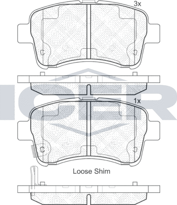 Тормозные колодки Icer. Артикул 181933