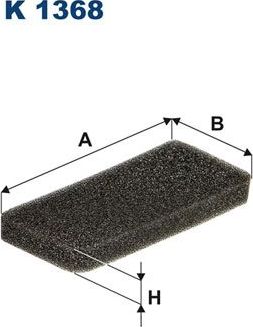 Салонный фильтр Filtron. Артикул K 1368