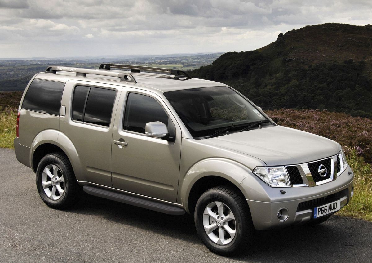 Пороги алюминиевые Rival Premium-Black для Nissan Pathfinder R51 2004-2010. Артикул A173ALB.4105.1