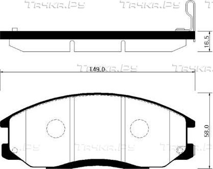 Тормозные колодки HSB передние для SsangYong Rexton I 2004-2007. Артикул HP0024