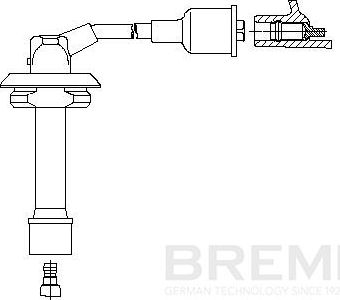 Высоковольтные провода (провода зажигания) Bremi. Артикул 3A43/60