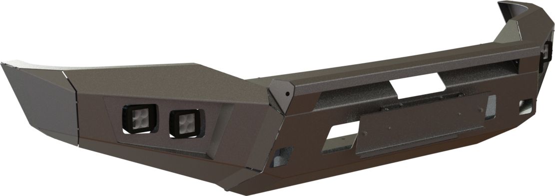 Бампер силовой STC передний тип Revo для Toyota Tundra II 2007-2013 с защитной дугой и ПТФ. Артикул STC-TT06-BFR-C1-L1