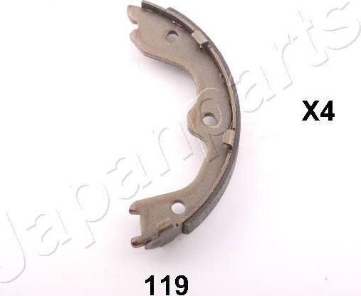 Тормозные колодки (стояночная тормозная система) Japanparts задние для Infiniti QX50 I 2013-2017. Артикул GF-119AF