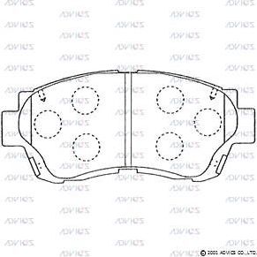 Тормозные колодки Advics. Артикул SN631